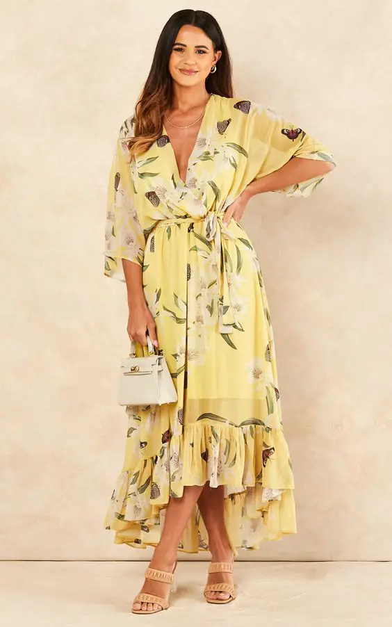 Fall Yellow Wedding Guest Dress Inspiration 22 Ideas