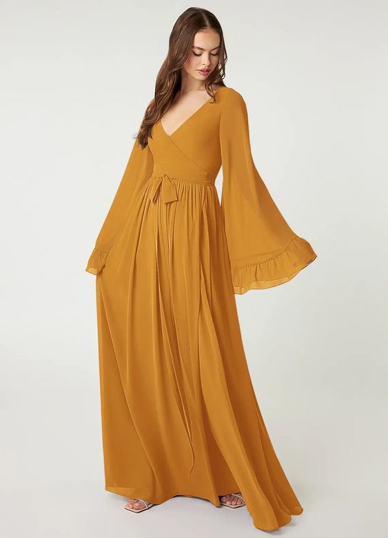 Fall Yellow Wedding Guest Dress Inspiration 22 Ideas