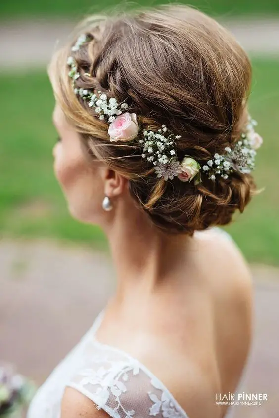 Autumn Wedding Hair Wreath 24 Ideas: The Perfect Accessory for a Fall Bride