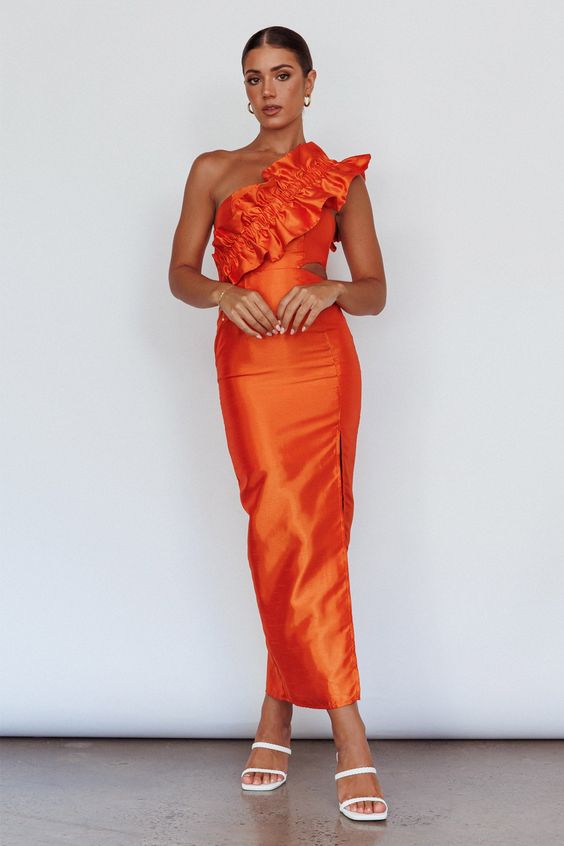 The Ultimate Guide to Choosing a Stunning Fall Wedding Guest Dress in Vibrant Orange Hues 23 Ideas