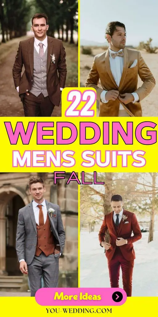 Fall Wedding Men's Suits 22 Ideas: A Stylish Guide for the Modern Groom