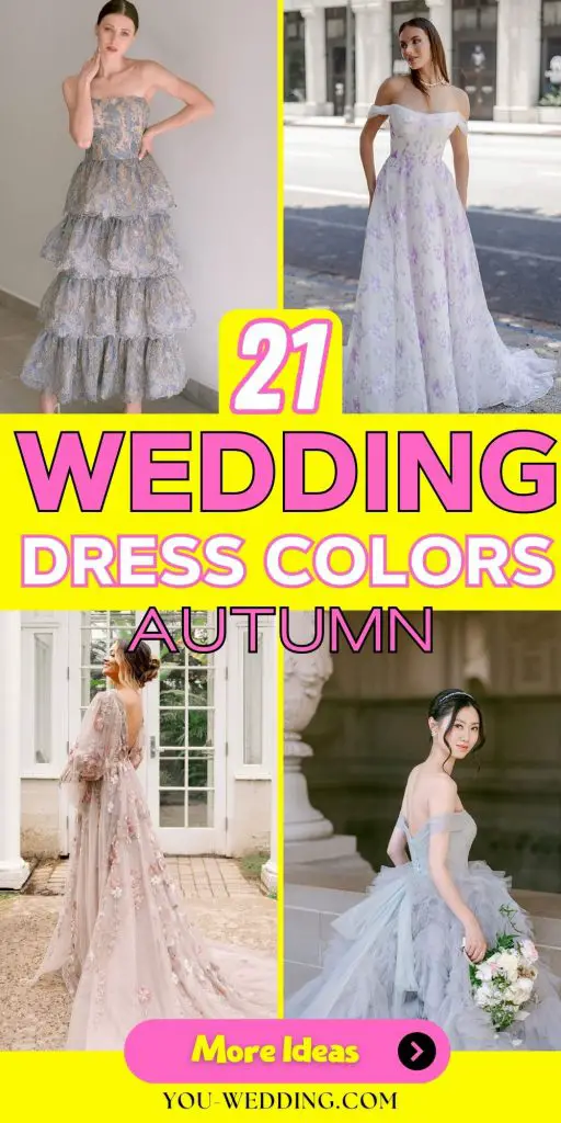 Autumn Wedding Dress Colors 21 Ideas: Embracing the Season's Palette