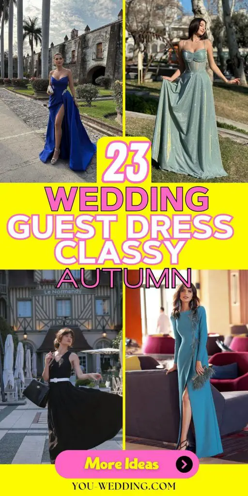 Elegant Autumn Wedding Guest Dress 23 Ideas for a Classy Look