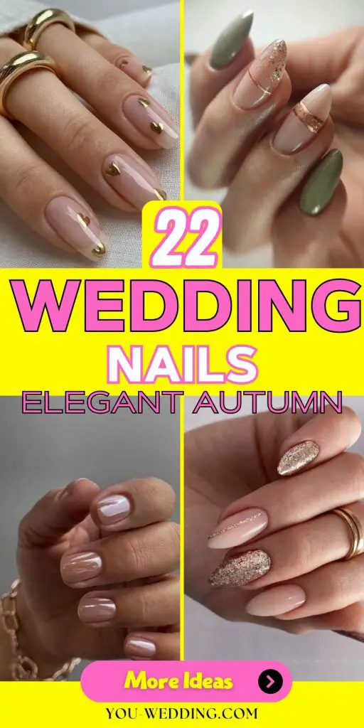 Elegant Autumn Wedding Nails 22 Ideas: Perfect Nail Designs for Your Special Day