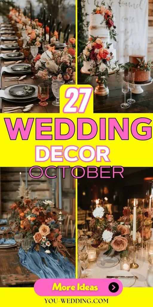 October Wedding Decor 27 Ideas: A Guide to Creating an Enchanting Atmosphere