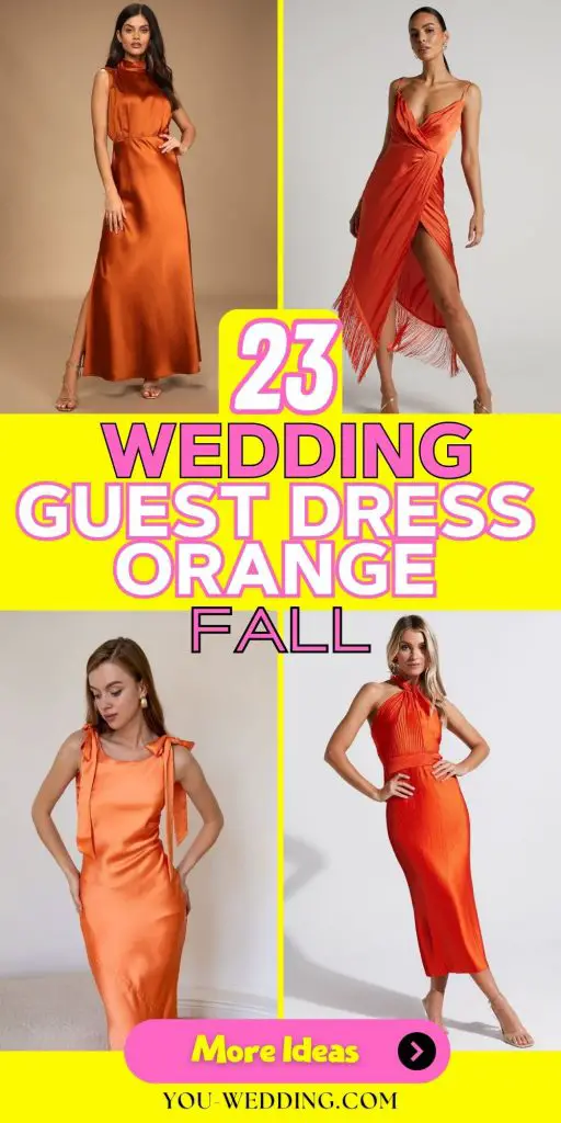 The Ultimate Guide to Choosing a Stunning Fall Wedding Guest Dress in Vibrant Orange Hues 23 Ideas