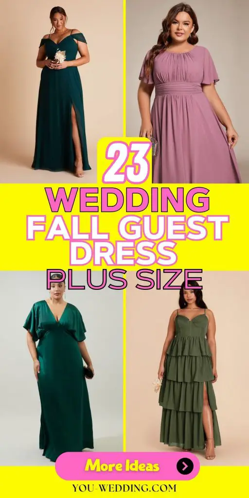 Stunning Fall Wedding Guest Dresses in Plus Size for Every Occasion 23 Ideas