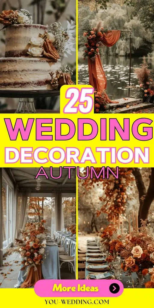 Wedding Autumn Decoration 25 Ideas: Transforming Your Big Day with Rustic Elegance