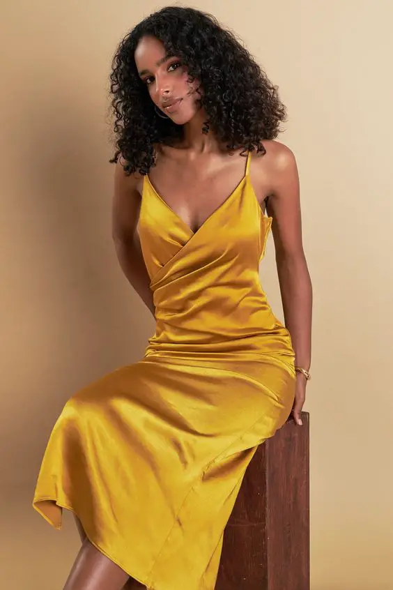 Fall Yellow Wedding Guest Dress Inspiration 22 Ideas