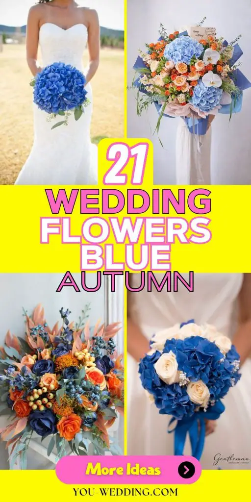 Autumn Wedding Flowers 21 Ideas: A Blue-Tinted Dream