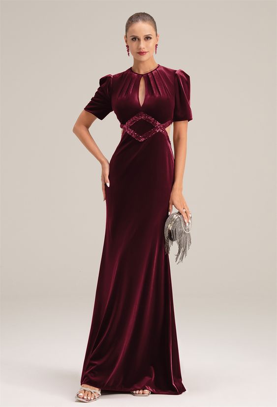 Fall Wedding Guest Dress in Burgundy 23 Ideas: A Timeless Statement