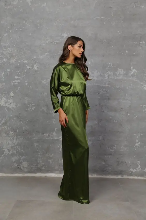 Elegant Autumn Wedding Guest Dresses in Olive Green 23 Ideas: The Perfect Choice for a Stylish Celebration