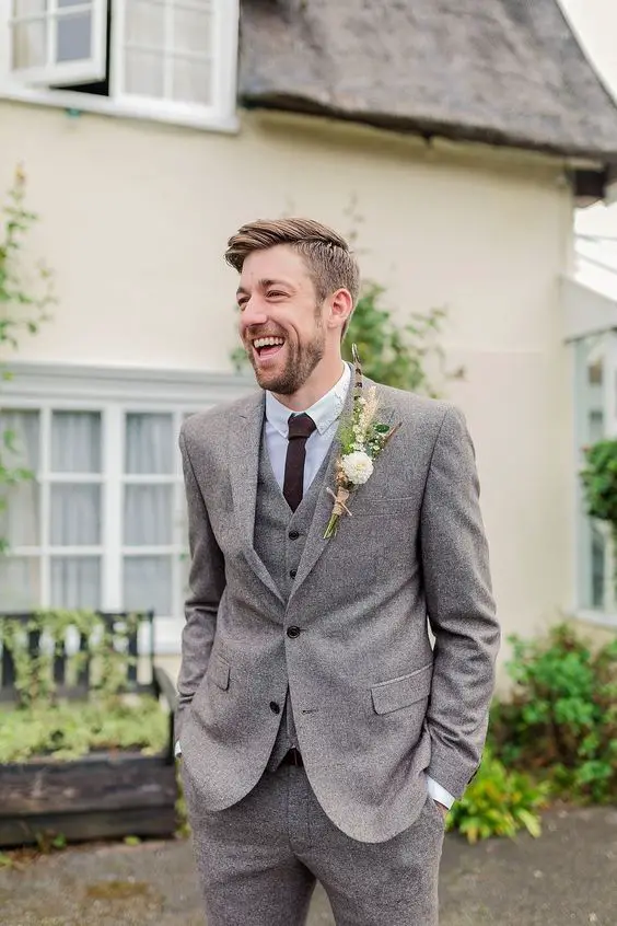 Fall Wedding Suits for Men 21 Ideas: The Perfect Grey Attire