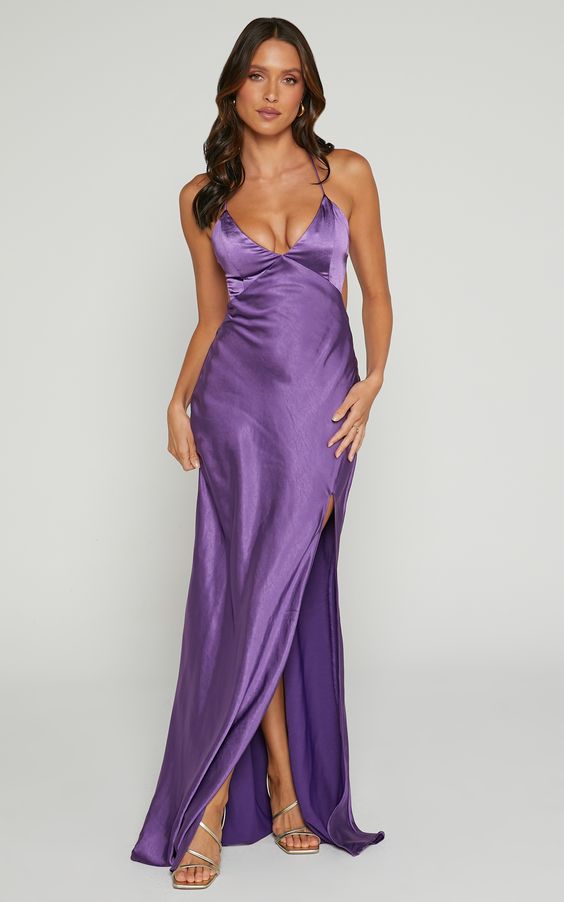 Embracing Elegance: Autumn Wedding Guest Dresses in Purple 22 Ideas