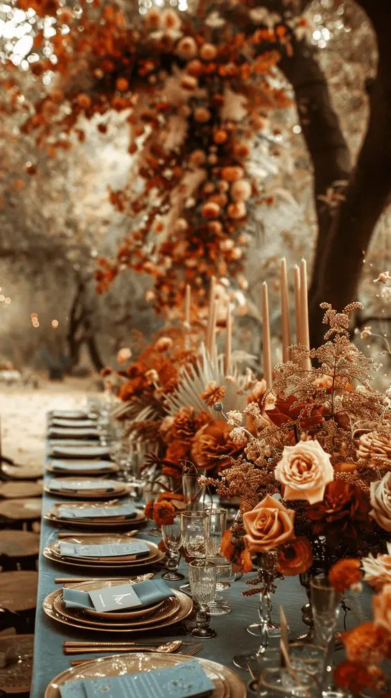 Wedding Autumn Decoration 25 Ideas: Transforming Your Big Day with Rustic Elegance