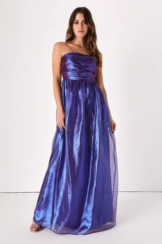 Autumn Wedding Guest Dress 22 Ideas: Blue Elegance