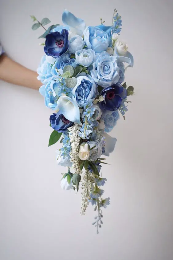 Autumn Wedding Flowers 21 Ideas: A Blue-Tinted Dream