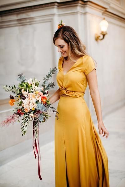 Fall Yellow Wedding Guest Dress Inspiration 22 Ideas