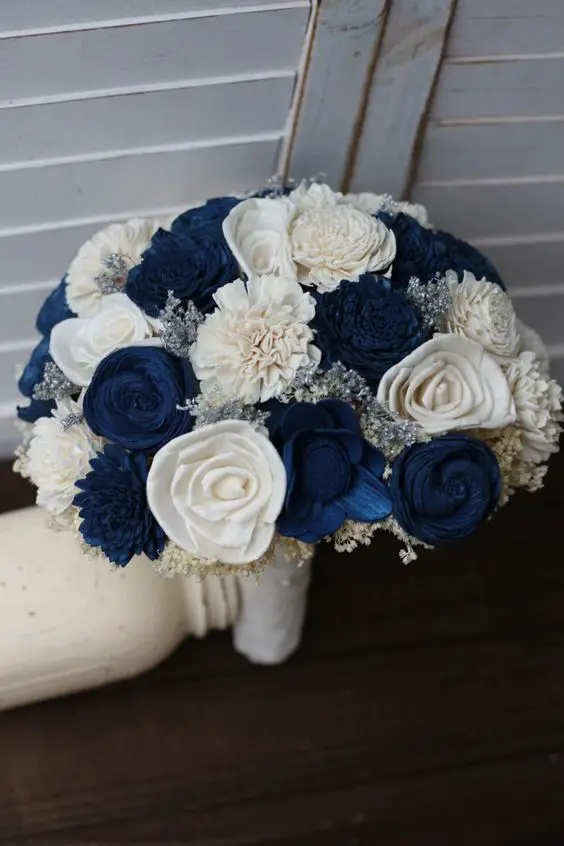 Autumn Wedding Flowers 21 Ideas: A Blue-Tinted Dream