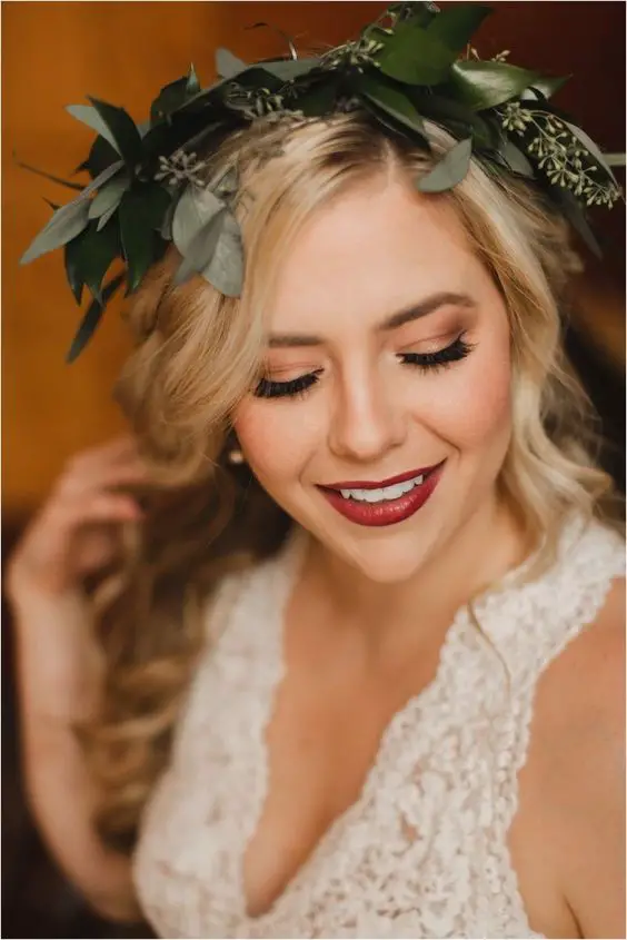 Autumn Wedding Hair Wreath 24 Ideas: The Perfect Accessory for a Fall Bride