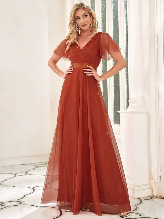 The Ultimate Guide to Choosing a Stunning Fall Wedding Guest Dress in Vibrant Orange Hues 23 Ideas