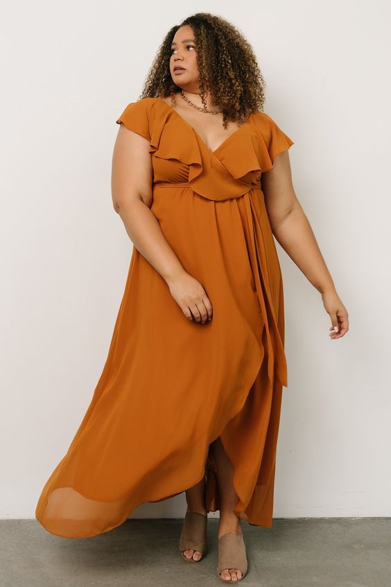 Stunning Fall Wedding Guest Dresses in Plus Size for Every Occasion 23 Ideas