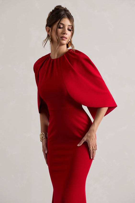 Red Dress Wedding Guest Autumn: Stunning Outfit 23 Ideas for Fall Weddings